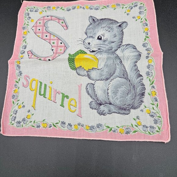 Vintage Handkerchief Lot Of 8 Embroidered & Printed Designs Cotton/linen blend - Picture 5 of 16